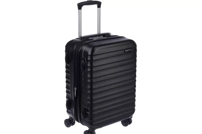 front panel of a carry-on unzipped flat showing laptop compartment